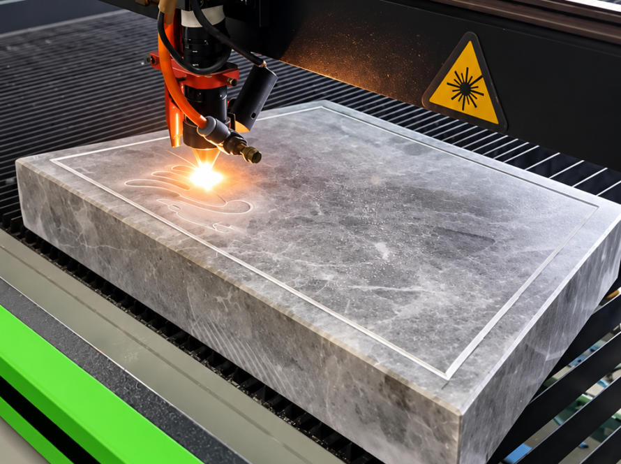 industrial laser engraving marble