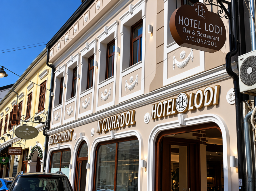 hotel lodi historic street facade